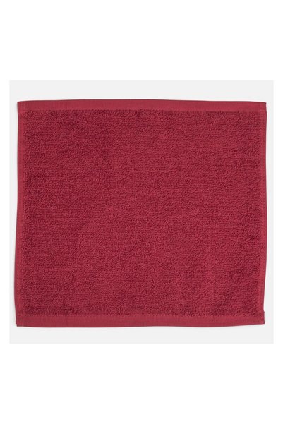 OEM Prosop de Mâini din Bumbac Roșu 30x30 cm – Moale și Absorbant, Accent Fes...