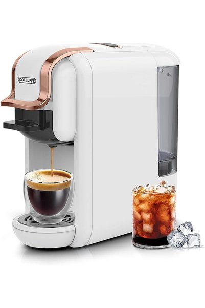 Cafelffe ماكينة قهوة كبسولات - صانعة قهوة قوية بقدرة 1450 واط مع خاصية التحضي...