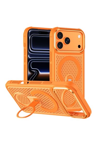 Joyshell Husa iPhone 18 Pro, Mesh, MagSafe, Inel 360°, Anti-incalzire, Anti-s...
