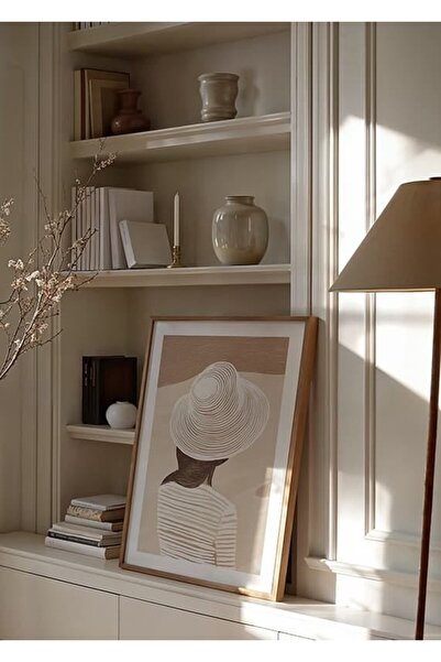 KEYFHOME Poster de pictură MDF cu ramă din lemn Summer Peace pentru decor de ...