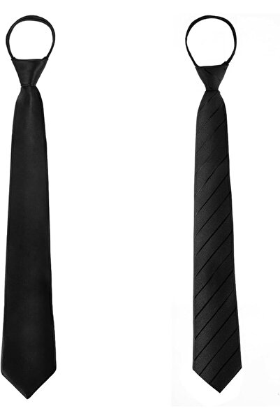 Tazweeq Zipper Ties for Men, Pre Tied Neckties for Men Teens, Adjustable Zipp...