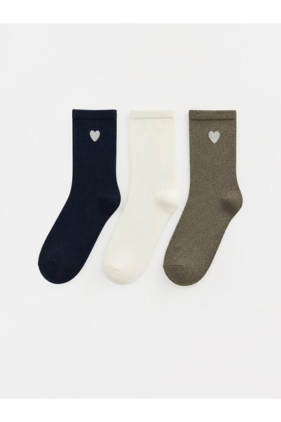 LC Waikiki Women's Socks from Uzg Store for Style Enthusiasts, 3-Piece Set