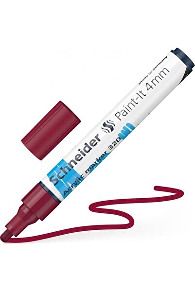 SCHNEIDER Μαρκαδόροι Paint-It 320 (4mm) Μπορντό (194120261)