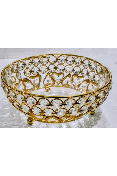 Tohfah Gold Plated Crystal Casket Ft518