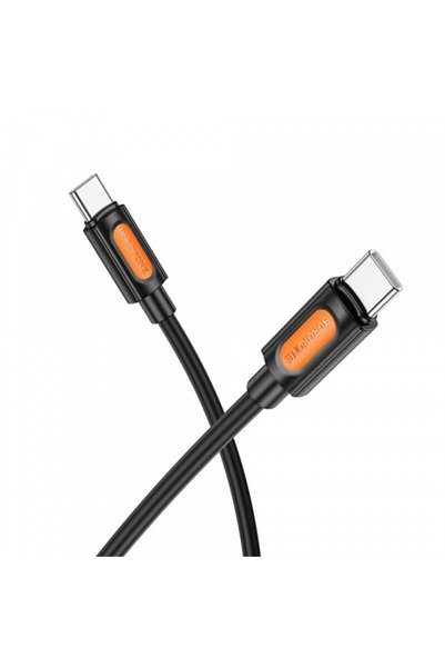 Borofone Cablu Date si Incarcare USB-C - USB-C BX114 Silicone, 60W, 1m, Negru