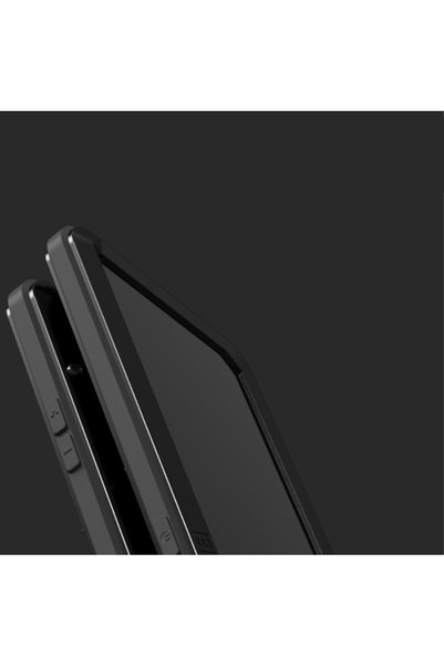 LOVE MEI Husă iPhone 13 Pro, blindată cu sticlă, neagră