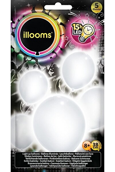 GIOCHI PREZIOSI Illooms Φωτεινά Μπαλόνια Λευκά Συσκευασία 5 τεμαχίων (LLM14000)