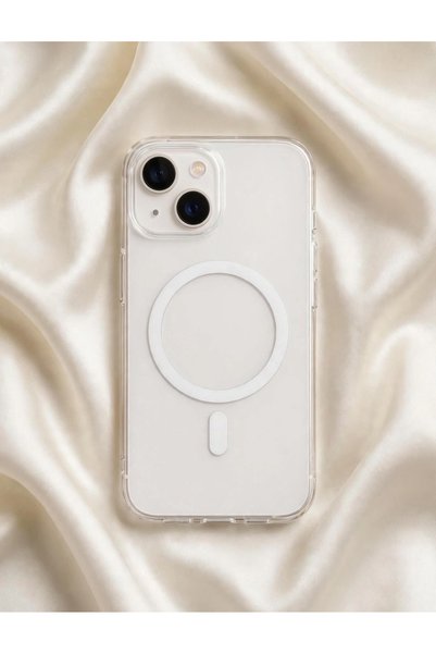 İka Aksesuar iPhone 15 Uyumlu Şeffaf Sert Plastik Telefon Kılıfı Zarif ve Şık...
