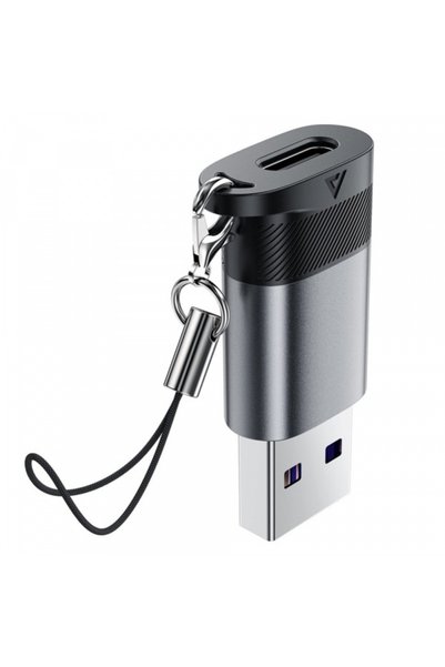 Acefast Adaptor Date si Incarcare USB-A - USB-C J8, Gri