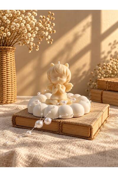 Deluxe Studio Candle Lumânare de lux cu înger rugător