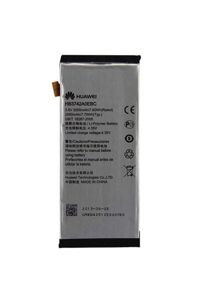Huawei Γνήσια Μπαταρία HB3742A0EBC 2000 mAh,Li-ion, 3.8V για Ascend P6, P7 Mi...