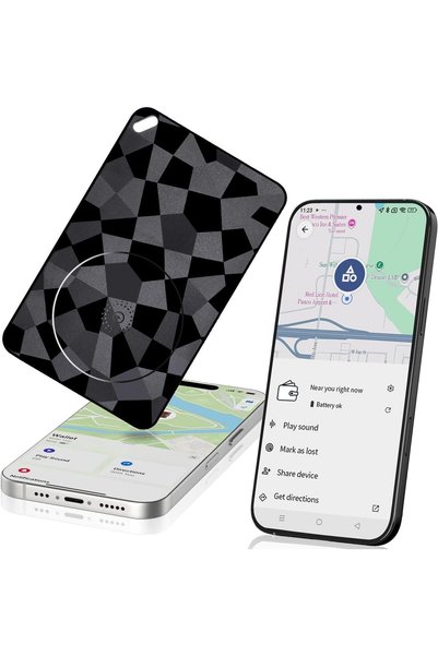 XQOOPS بطاقة تتبع ثنائية النظام لنظامي iOS وأندرويد، جهاز تتبع محفظة بتقنية ا...