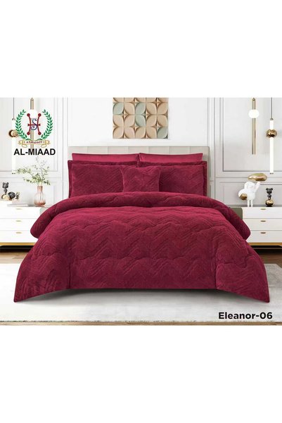 ALMIAAD Nefir Velvet Fur Winter Quilt 7 Pieces _ Double Velvet Fur Winter Qui...