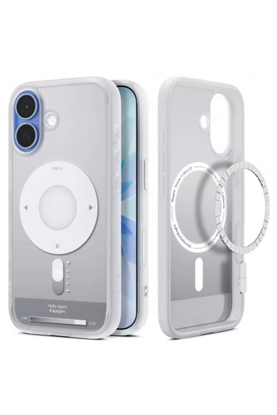 Spigen Husă MagSafe pentru Apple iPhone 17, Spigen, Ultra Hybrid Classic, Arg...