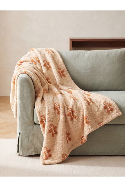 LC Waikiki Quality Pieces from Çelebi Store Embroidered Tv Blanket 115X160 cm