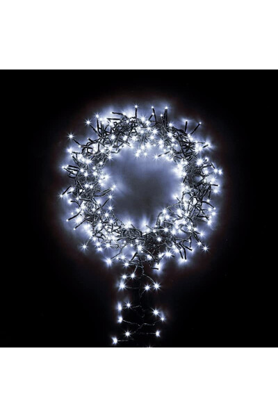 OEM Christmas installation, Cluster, 960 cool white LEDs, length 20m, interco...