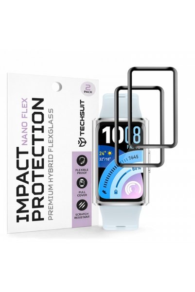 Techsuit Folie Protectie Nano Flex pentru Huawei Band 11 Pro, Set 2 bucati, P...