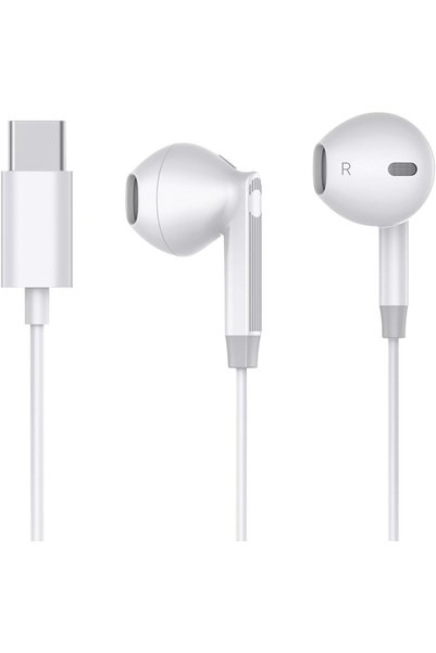 Jemey سماعات أذن USB-C، سماعات رأس سلكية من النوع C، سماعات أذن رقمية عالية ا...