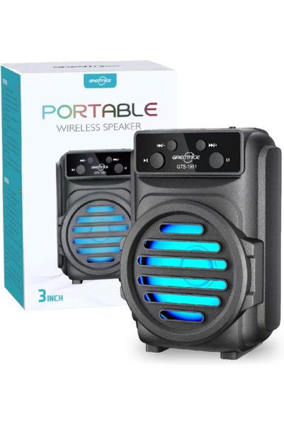 Generic Portable Wireless Bluetooth Speaker 3 Inch with LED Light, Rechargeab...