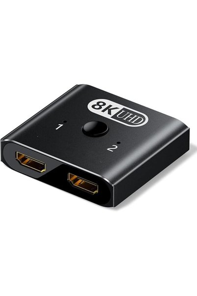 SYOSI 8K HDMI Switch Bi-Directional, 2 in 1 Out Aluminum HDMI Splitter Switch...