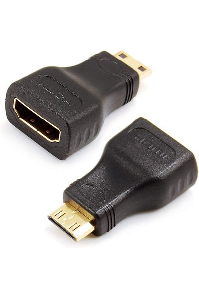 GENERAL محول HDMI صغير إلى HDMI، من نوع C ذكر إلى نوع A أنثى، محول HDMI للكام...