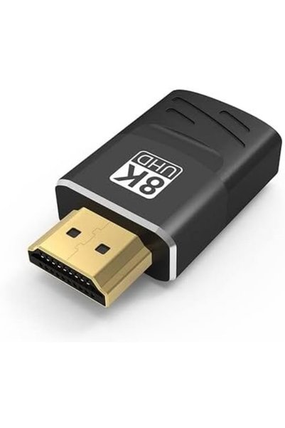 DKURVE HDMI 2.1 Compitable Adapter 90 270 Degree Right Angle Male to Female Converter 8K 60Hz 48Gbps Ultra Hd Cable Connector For TV Laptop (Male to Female)