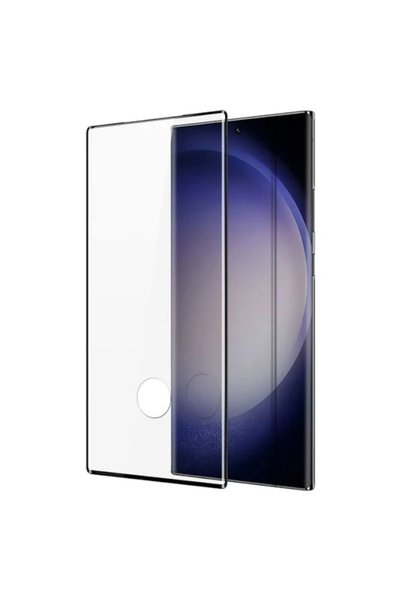 OEM Protector de ecran din sticlă curbată premium cu decupaj pentru amprentă ...