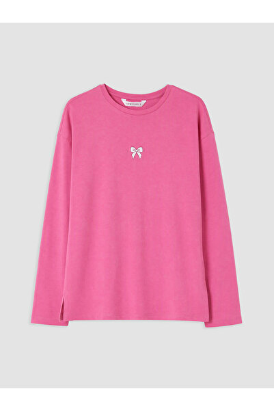 LC Waikiki Esvab • Modern & Distinctive Butterfly Embroidered Women's Pajama Top