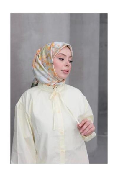 BUSHU Frezya Twi̇ll Scarf Butter Yellow