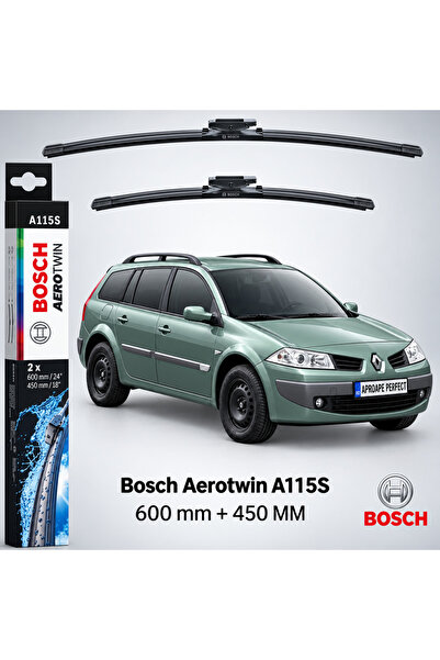 Bosch Lame ștergătoare pentru Renault Megane II Grandtour KM 2006–2009 |   A115S
