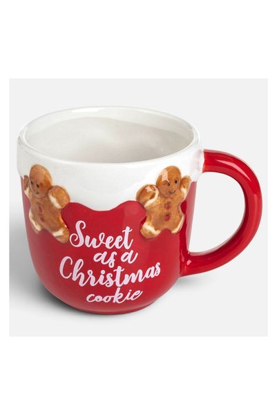 OEM Cana Decorativa de Crăciun 3D Gingerbread Ø11x11,3 cm – Atmosferă Festivă...