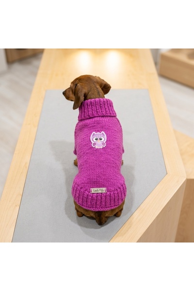 Lady Fify Turtleneck Pink Sweater for Cat and Dog