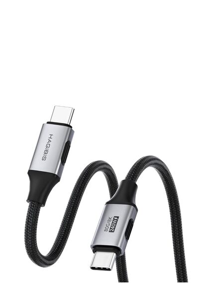 Hagibis كابل USB4، كابل USB نوع C مرن ونحيف، نقل بيانات بسرعة 80 جيجابت في ال...