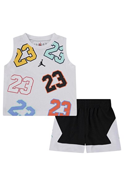 JORDAN 23: Σετ MashUp με βρεφικό φανελάκι και διχτυωτό σορτς, 24 μηνών