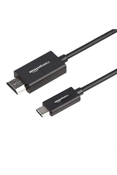 Amazon basics محول كابل USB-C إلى HDMI من الألومنيوم عالي الجودة (متوافق مع T...
