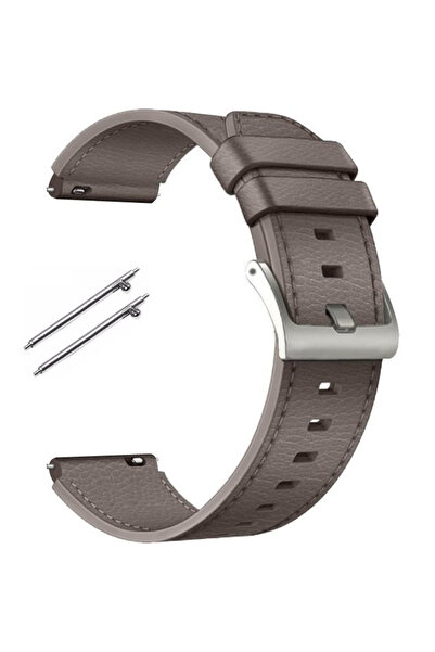 XGSM Curea universală din piele 22mm, textură granulată, gri