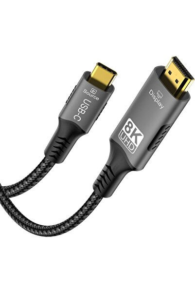 KASTWAVE كابل USB C إلى HDMI 2.1 بدقة 8K@60Hz و4K@120Hz [متوافق مع Thunderbol...