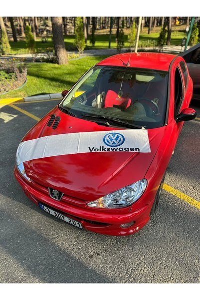 KARA Volkswagen White Decorative Dashboard Towel