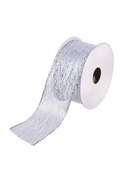 OEM Panglică decorativă de Crăciun tip plasă, 5 m x 38 mm, pentru brad și cad...