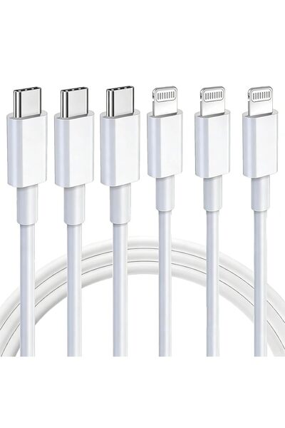 GENERAL كابل Ximytec [معتمد من MFi] من USB C إلى Lightning، 3 قطع بطول 10 أقد...