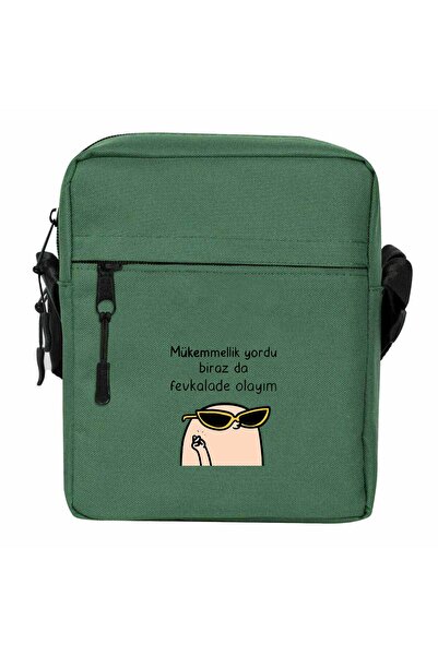 CrowsGate Perfection Is What I Am Shoulder Bag Green Color