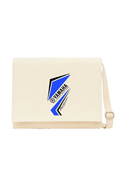 CrowsGate Yamaha Racing Revission Logo Krem torba za poruke Krem platnena tor...
