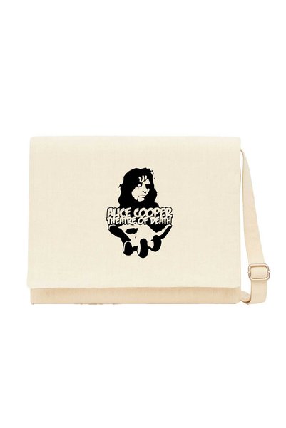CrowsGate Alice Cooper Theatre of Death Cream Canvas Messenger Bag