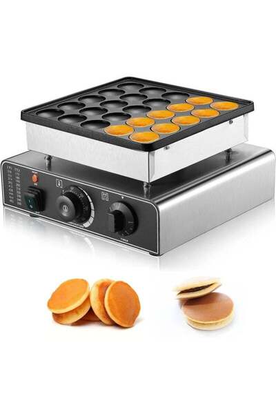 Generic Brand Commercial Pancake Maker – 25-Hole Stainless Steel Muffin & Cup...