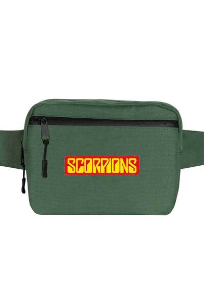 CrowsGate Scorpions Text Color Shoulder Bag Green Color