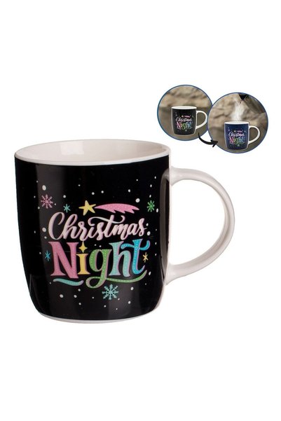 OEM Cană Ceramică Termosensibilă „Christmas Night” 370 ml, Model de Crăciun, ...