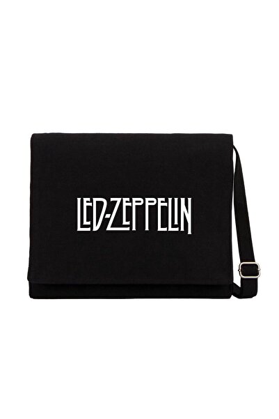 CrowsGate Led Zeppelin logo crna platnena torba za poruke