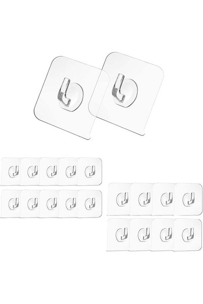 BrandYour BRAND VILLA Self Adhesive Wall Hook for Hanging Heavy-Duty, Wall Ha...