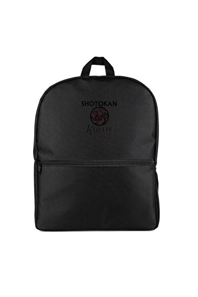 CrowsGate Shotokan Karate Logo Backpack Black Color