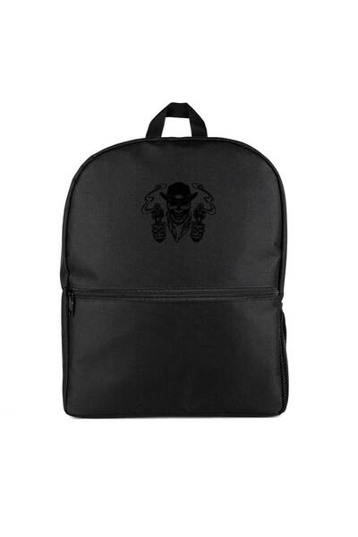 CrowsGate Cowboy Skull Bandana Backpack Black Color
